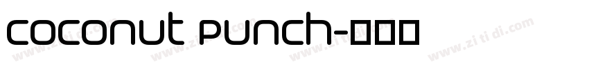 Coconut Punch字体转换